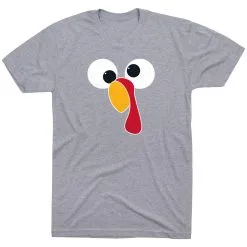 Short Sleeve T-Shirt - Goofy Turkey 16 Short Sleeve T-Shirt - Goofy Turkey -goneforarun Sales 2023 gs 12346 GRAY FLAT
