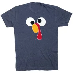 Short Sleeve T-Shirt - Goofy Turkey 17 Short Sleeve T-Shirt - Goofy Turkey -goneforarun Sales 2023 gs 12346 NAVY FLAT