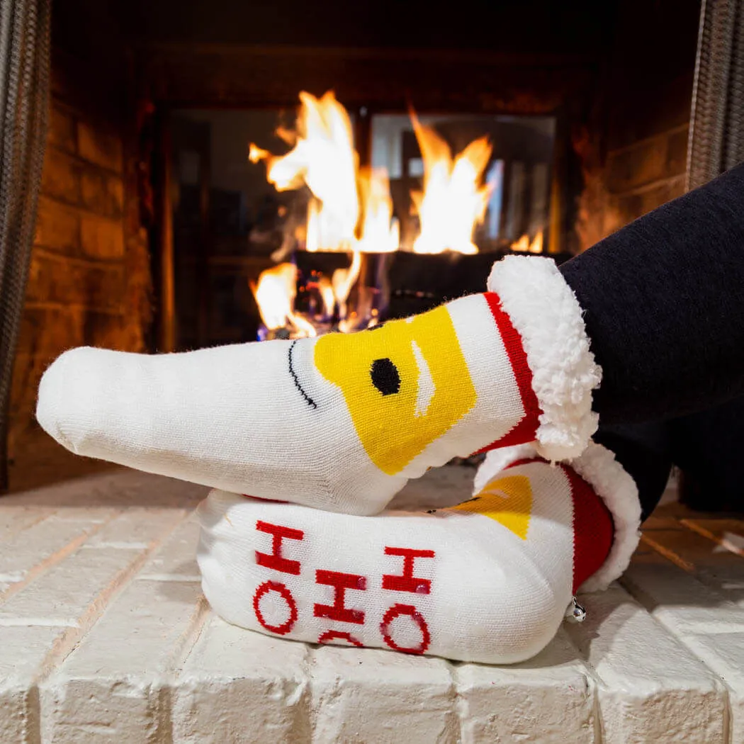 Santa Slipper Socks With Sherpa Lining 5 Santa Slipper Socks With Sherpa Lining - Image 3