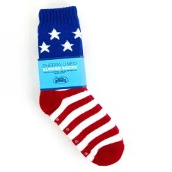 Patriotic Slipper Socks With Sherpa Lining -goneforarun Sales 2023 py 01720 PACKAGING
