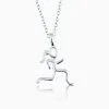 Sterling Silver Stick Figure Runner Necklace -goneforarun Sales 2023 tr 00019 2