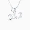 Sterling Silver 26.2 Marathon Necklace 1 Sterling Silver 26.2 Marathon Necklace -goneforarun Sales 2023 tr 00574 BOXCHAIN
