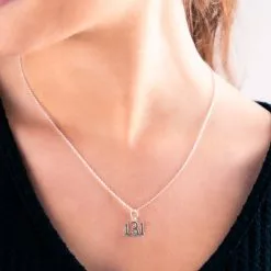 Sterling Silver 13.1 Half Marathon Necklace (Rounded) -goneforarun Sales 2023 tr 01796 LIFESTYLE 1