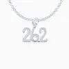 Sterling Silver 26.2 Marathon Necklace (Rounded) 1 Sterling Silver 26.2 Marathon Necklace (Rounded) -goneforarun Sales 2023 tr 01797 LINKCHAIN