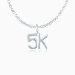 Sterling Silver 5K Necklace