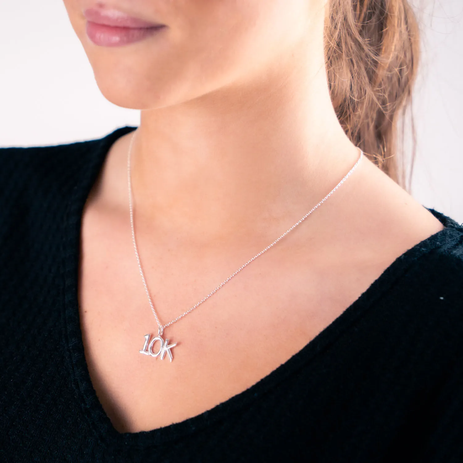 Sterling Silver 10K Necklace 5 Sterling Silver 10K Necklace - Image 3