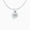 Sterling Silver Run 50 Necklace -goneforarun Sales 2023 tr 10373 CABLELINK