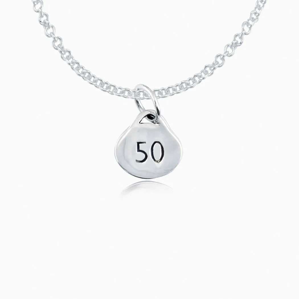 Sterling Silver Run 50 Necklace 3 Sterling Silver Run 50 Necklace