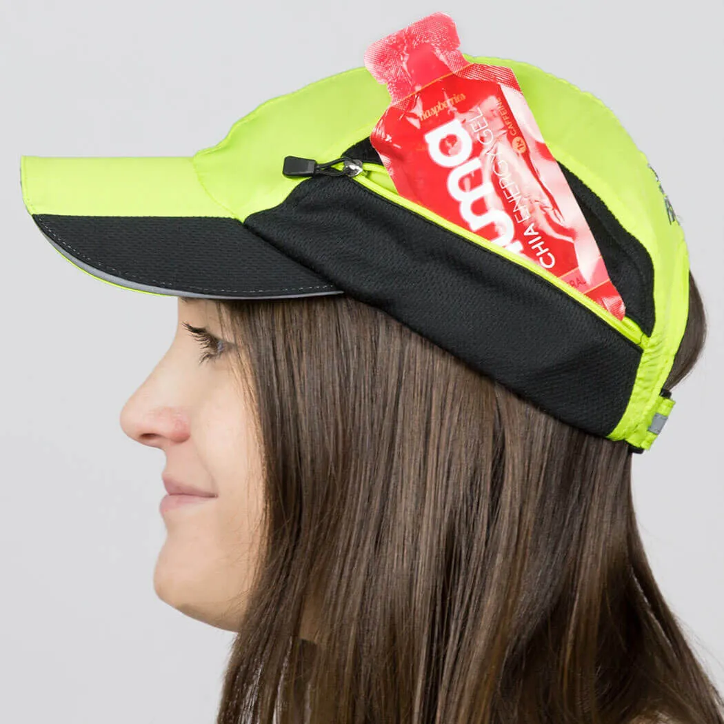 CoolRun Pocket Hat - Safety Yellow 6 CoolRun Pocket Hat - Safety Yellow - Image 4