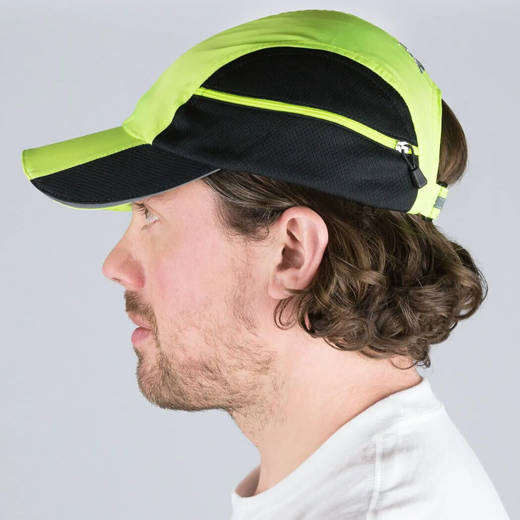 CoolRun Pocket Hat - Safety Yellow 8 CoolRun Pocket Hat - Safety Yellow - Image 6