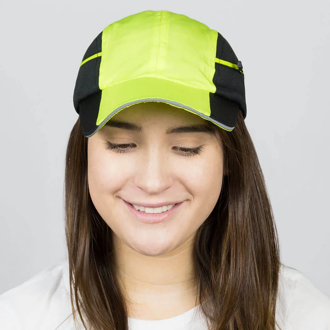 CoolRun Pocket Hat - Safety Yellow 10 CoolRun Pocket Hat - Safety Yellow - Image 8