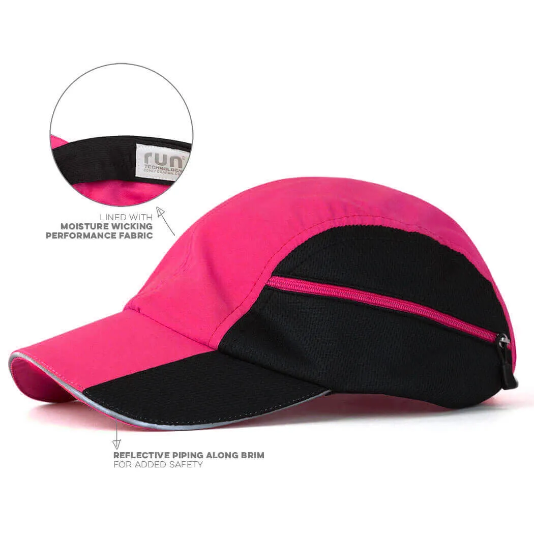 CoolRun Pocket Hat For Runners - Pink 5 CoolRun Pocket Hat For Runners - Pink - Image 3