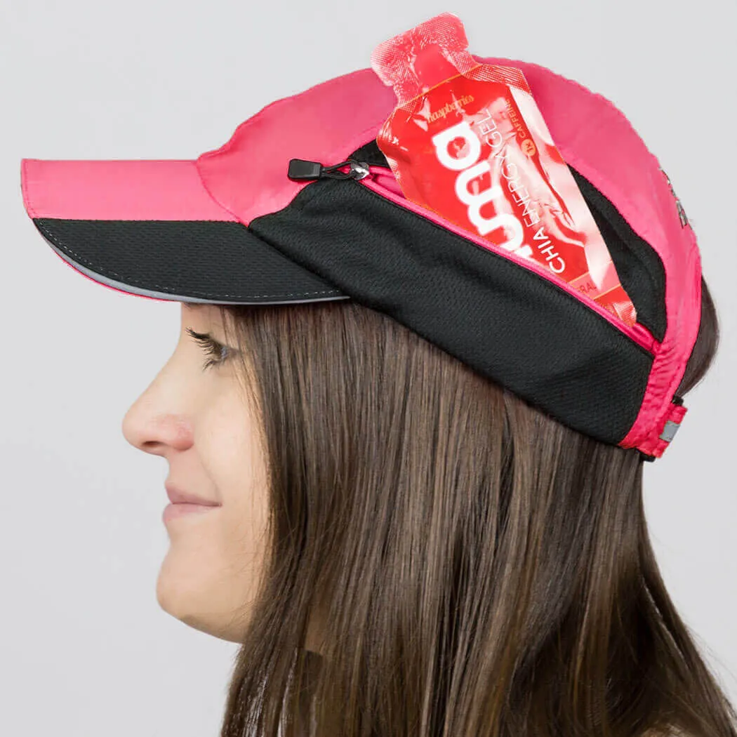 CoolRun Pocket Hat For Runners - Pink 8 CoolRun Pocket Hat For Runners - Pink - Image 6