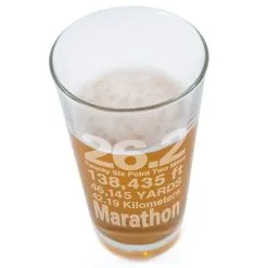 26.2 Math Miles 16 Oz Beer Pint Glass -goneforarun Sales 2023 tr 11561 2