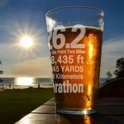 26.2 Math Miles 16 Oz Beer Pint Glass -goneforarun Sales 2023 tr 11561 4
