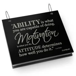 BibFOLIO® Race Bib Album - Ability. Motivation. Attitude