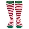 Woven Yakety Yak! Knee High Socks - Running Christmas Elf (Red & White Stripes/Green) -goneforarun Sales 2023 tr 14039