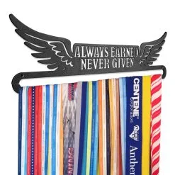 Race Medal Hanger Always Earned Never Given MedalART -goneforarun Sales 2023 tr 14072 4