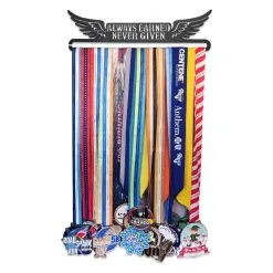 Race Medal Hanger Always Earned Never Given MedalART -goneforarun Sales 2023 tr 14072 5