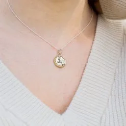 Sterling Silver Run Strong Necklace -goneforarun Sales 2023 tr 14849 MODEL 2