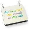BibFOLIO® Race Bib Album - She Believed She Could -goneforarun Sales 2023 tr 15497 WHITE MAIN