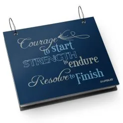 BibFOLIO® Race Bib Album - Courage To Start