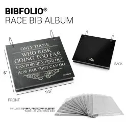 BibFOLIO® Race Bib Album - Only Those Who Risk -goneforarun Sales 2023 tr 17594 DETAILS