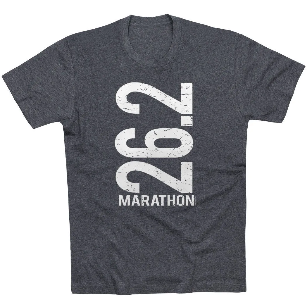 Running Short Sleeve T-Shirt - 26.2 Marathon Vertical 3 Running Short Sleeve T-Shirt - 26.2 Marathon Vertical