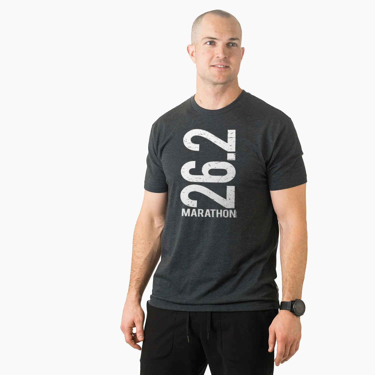 Running Short Sleeve T-Shirt - 26.2 Marathon Vertical 4 Running Short Sleeve T-Shirt - 26.2 Marathon Vertical - Image 2