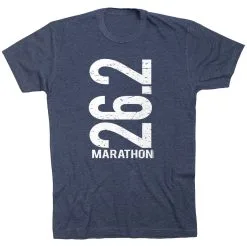 Running Short Sleeve T-Shirt - 26.2 Marathon Vertical 25 Running Short Sleeve T-Shirt - 26.2 Marathon Vertical -goneforarun Sales 2023 tr 18929 NAVY FLAT