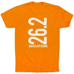 Running Short Sleeve T-Shirt - 26.2 Marathon Vertical 26 Running Short Sleeve T-Shirt - 26.2 Marathon Vertical -goneforarun Sales 2023 tr 18929 ORANGE FLAT