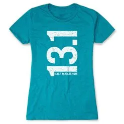 Women's Everyday Runners Tee 13.1 Half Marathon Vertical 23 Women's Everyday Runners Tee 13.1 Half Marathon Vertical -goneforarun Sales 2023 tr 18945 TEAL
