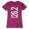 Women's Everyday Runners Tee 26.2 Marathon Vertical -goneforarun Sales 2023 tr 18946 LUSHBERRY