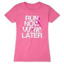 Women's Everyday Runners Tee Run Now Wine Later (Bold) 15 Women's Everyday Runners Tee Run Now Wine Later (Bold) -goneforarun Sales 2023 tr 18952 HOTPINK