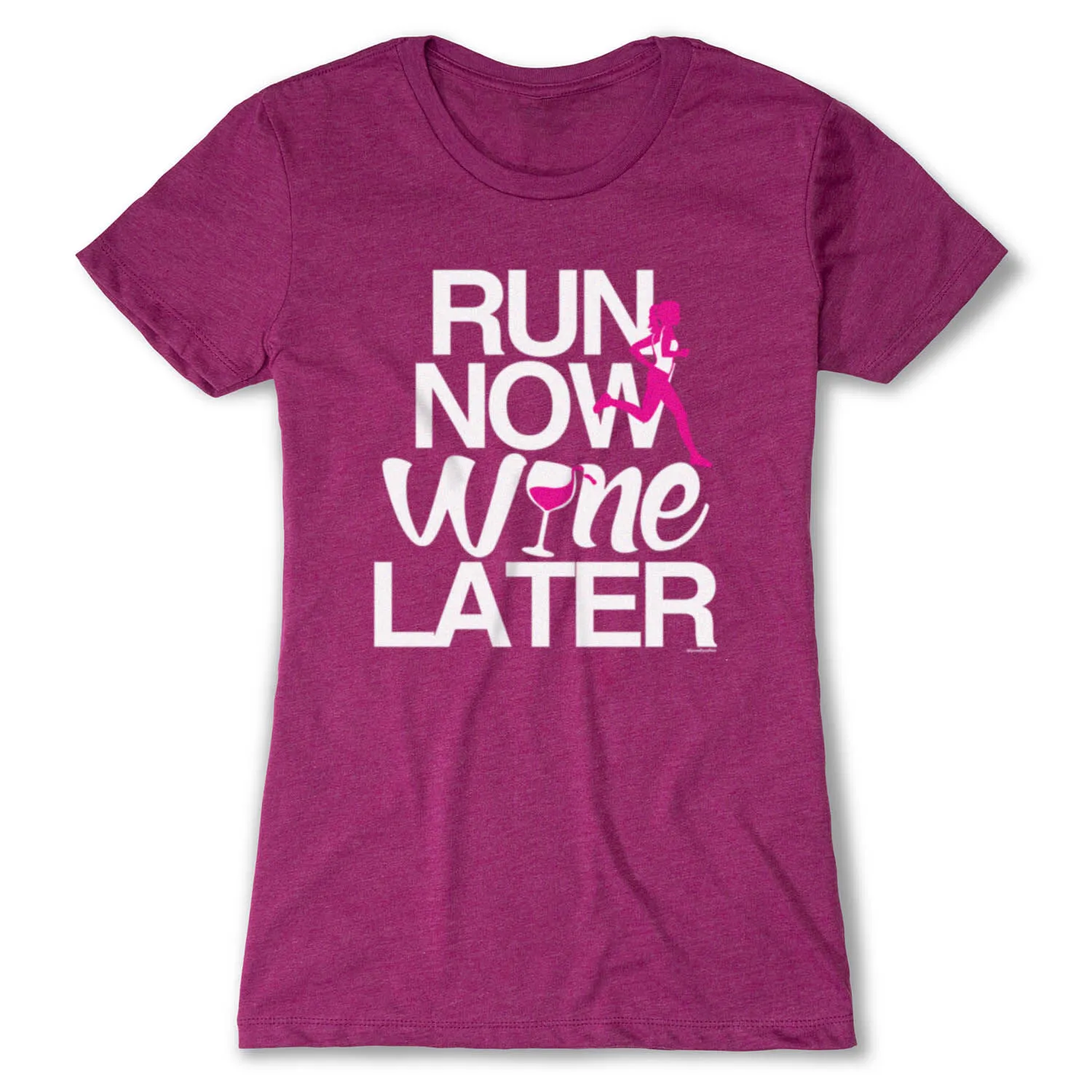 Women's Everyday Runners Tee Run Now Wine Later (Bold) 9 Women's Everyday Runners Tee Run Now Wine Later (Bold) - Image 7