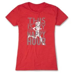 Women's Everyday Runners Tee This Is My Happy Hour -goneforarun Sales 2023 tr 18953 RED