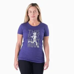 Women's Everyday Runners Tee This Is My Happy Hour -goneforarun Sales 2023 tr 18953 STORMINDIGO MODEL