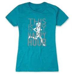 Women's Everyday Runners Tee This Is My Happy Hour -goneforarun Sales 2023 tr 18953 TEAL