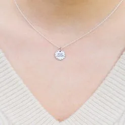 Sterling Silver Sole Sister Necklace -goneforarun Sales 2023 tr 18975 MODEL