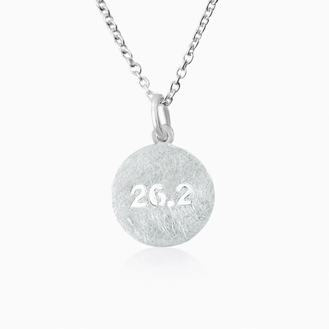 Sterling Silver 26.2 Marathon Artisan Necklace 3 Sterling Silver 26.2 Marathon Artisan Necklace