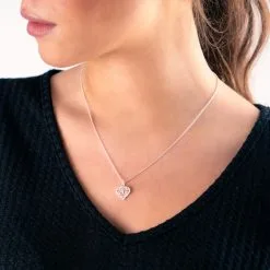 Sterling Silver Filigree Runner Heart Necklace -goneforarun Sales 2023 tr 18993 LIFESTYLE 2