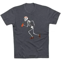 Running Short Sleeve T-Shirt - Never Stop Running  -goneforarun Sales 2023 tr 19006 CHARCOAL FLAT