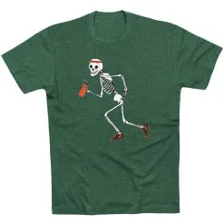 Running Short Sleeve T-Shirt - Never Stop Running  -goneforarun Sales 2023 tr 19006 FORESTGREEN FLAT