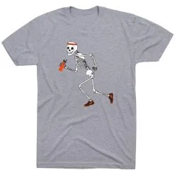 Running Short Sleeve T-Shirt - Never Stop Running  -goneforarun Sales 2023 tr 19006 GRAY FLAT