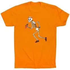Running Short Sleeve T-Shirt - Never Stop Running  -goneforarun Sales 2023 tr 19006 ORANGE FLAT