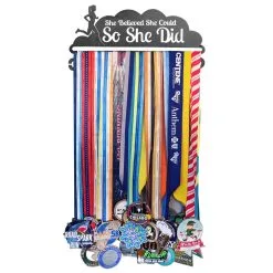 Race Medal Hanger She Believed She Could MedalART -goneforarun Sales 2023 tr 19357 6