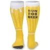 Woven Yakety Yak! Knee High Socks - Will Run For Beer (Amber/Brown/White) -goneforarun Sales 2023 tr 19627
