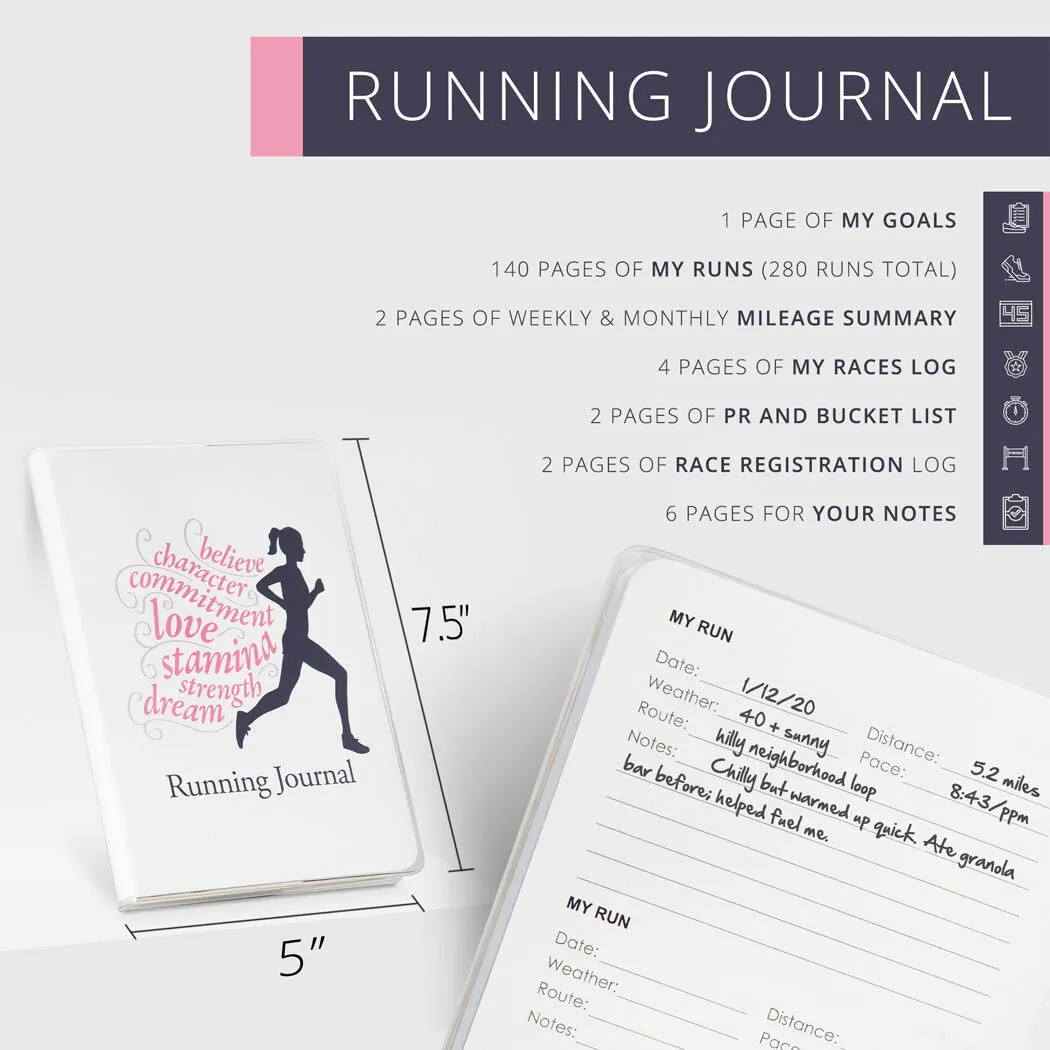 GoneForaRun Running Journal - Believe Running Girl 5 GoneForaRun Running Journal - Believe Running Girl - Image 3