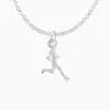 Sterling Silver Runner Girl Necklace -goneforarun Sales 2023 tr 21170 CABLELINK