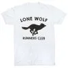 Running Short Sleeve T-Shirt - Run Club Lone Wolf -goneforarun Sales 2023 tr 21397 WHITE FLAT